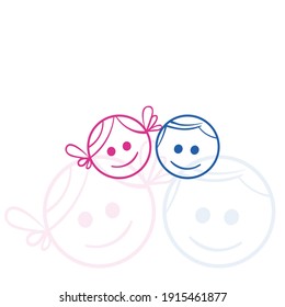 Colorful Funny Kids Logo Template