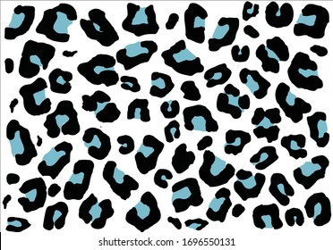 colorful funny leopard design vector pattern 