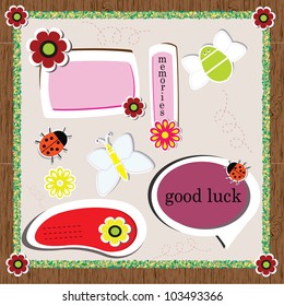Colorful Funny Set of Speech Bubbles