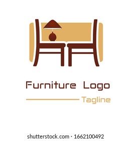 Colorful Furniture logo vector illustration with dummy text and tagline for multipurpose use.