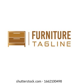 Colorful Furniture logo vector illustration with dummy text and tagline for multipurpose use.