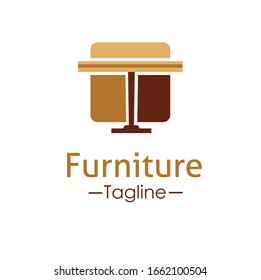 Colorful Furniture logo vector illustration with dummy text and tagline for multipurpose use.