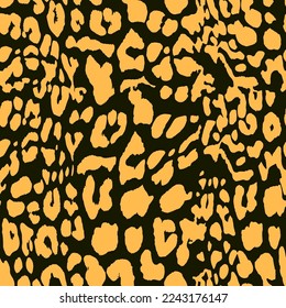 Colorful Furry Animal skin leopard cheetah vector elegant shape vector hand drawn jungle abstract animal skin with 3 colors and monochrome set animal texture suitable for printing on fabric wallpaper
