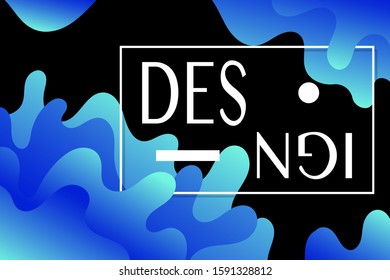 Colorful Future geometric background of gradient. Fluid shapes composition.  Dynamical colored forms and line. Abstract blurred background of gradient