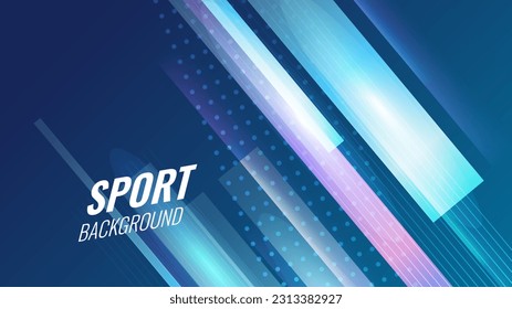 Colorful futuristic blue background with shiny particles. Technology innovation concept vector background