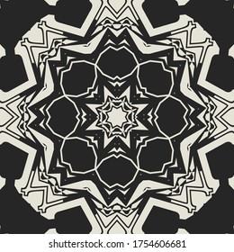 Colorful Futuristic kaleidoscope Background. Spiritual mandala symbol, digital fractal artwork. Vector 

