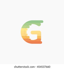 Colorful g Letters, vector design template elements for design
