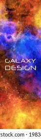 Colorful Galaxy Background. Space design element. Cosmic abstract banner. Vector Illustration for artwork, party flyers, posters, banners