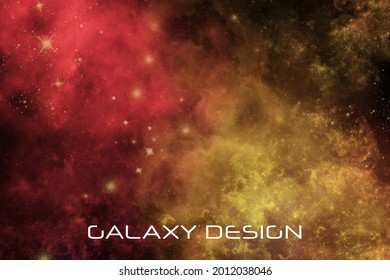 Colorful Galaxy Background. Space design element. Cosmic abstract banner. Vector Illustration for artwork, party flyers, posters, banners