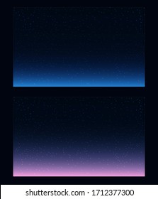 Colorful galaxy with star. Abstract background set. Vector illustration.