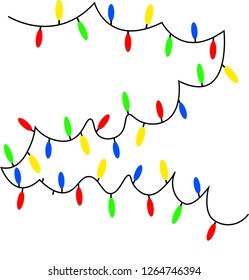 Colorful garland vector