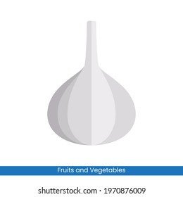 Colorful Garlic icon vector design. Fruits and Vegetables symbol for your website design, logo, app, UI. Eps10 vector illustration.