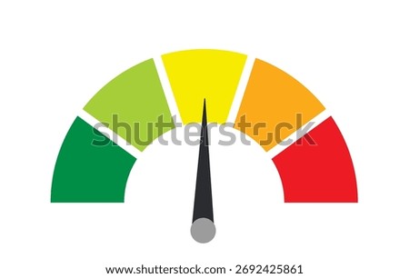 Colorful gauge scale. vector illustration