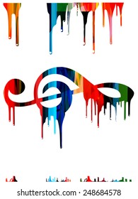 Colorful G-clef design