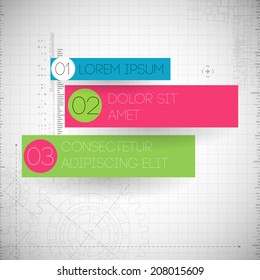 Colorful gears on gray background.