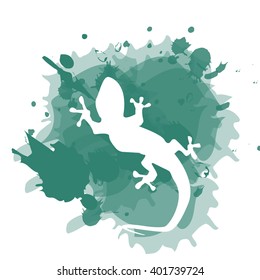 Colorful gecko pattern