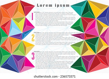 Colorful gem vector background