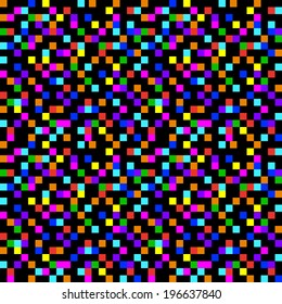 Colorful generative pixel pattern