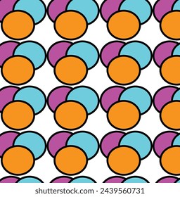 Farbenfrohes geometrisches Vektormusterdesign