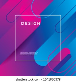 Colorful geomertic shape background. Minimal shape for header website, cover, calendar and sticker.