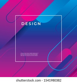 Colorful geomertic shape background. Minimal shape for header website, cover, calendar and sticker.