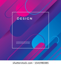 Fondo de forma geométrica colorido. Forma mínima para el sitio web del encabezado, portada, calendario y pegatina.