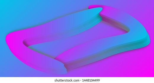 Colorful geometric 3D background with halftone gradient planks. Blue and purple design for banners and covers