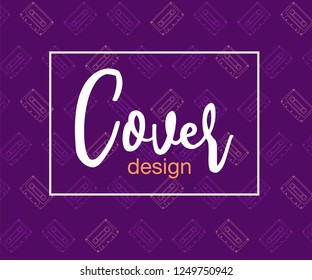 Colorful geometric 80's background