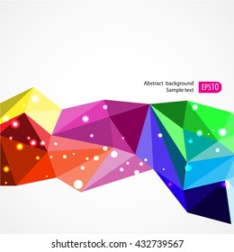 Colorful geometric abstract background