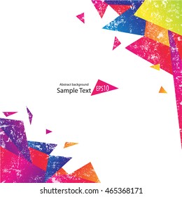 Colorful geometric abstract background