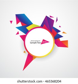 Colorful geometric abstract background
