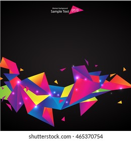 Colorful geometric abstract background