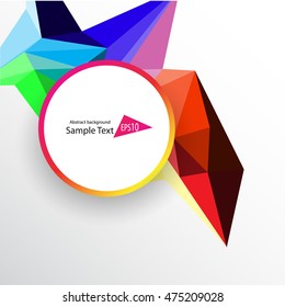 Colorful geometric abstract background