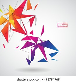 Colorful geometric abstract background