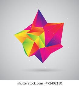 Colorful geometric abstract background