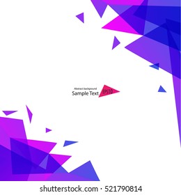Colorful geometric abstract background