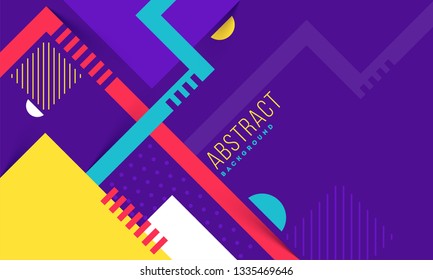 Colorful geometric abstract background can be used as business poster or template design.