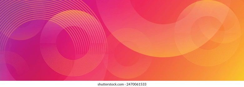 Colorful geometric abstract background. Circle shape and line graphic design. Geometric pattern. Modern. Suitable for brochures, presentations, wallpapers, posters, banners, covers, flyers, eps10.