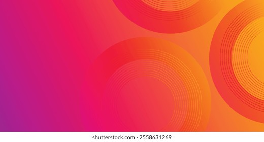 Colorful geometric abstract background. Circle shape and lines graphic design. Geometric pattern. Modern elements. vektor