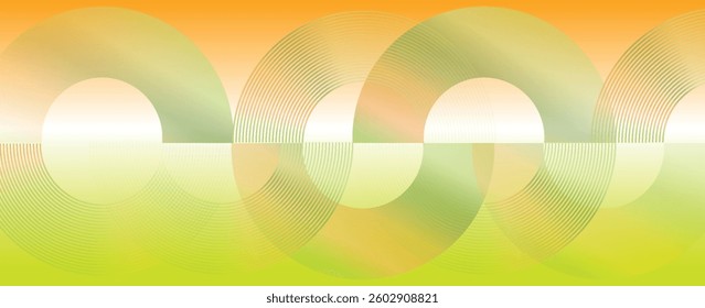 Colorful geometric abstract background. Circle shape and lines graphic design. Geometric pattern. Modern elements. Suit for brochure, presentation, wallpaper, poster, banner, cover, flyer, website 