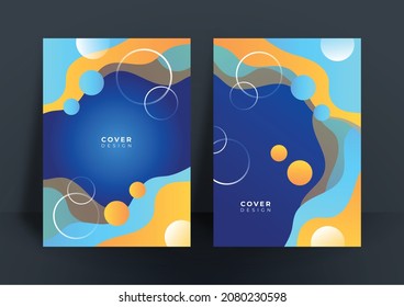 Colorful geometric abstract background for cover design template