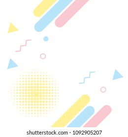 Colorful geometric abstract background for design vector illustration.