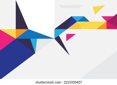 Colorful geometric abstract background design. Tringle geometric texture background Can be adapt to Brochure, Annual Report, Magazine, Poster, Corporate Presentation, Portfolio, Flyer, Banner, Web.
