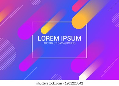 Colorful geometric abstract background. dynamic circle shapes composition.