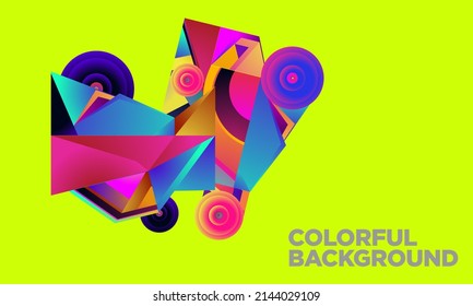colorful geometric abstract background. EPS 10