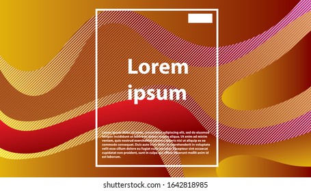 Colorful geometric abstract background. Fluid shapes composition. Contrast colors. Waves and drops.