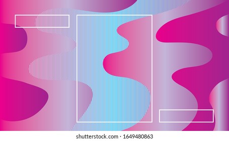 Colorful geometric abstract background. Fluid shapes composition. Contrast colors. Waves and drops.