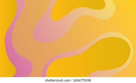 Colorful geometric abstract background. Fluid shapes composition. Contrast colors. Waves and drops.