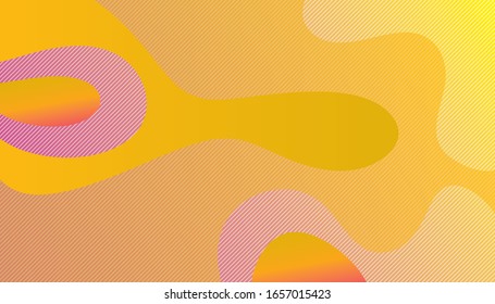 Colorful geometric abstract background. Fluid shapes composition. Contrast colors. Waves and drops.