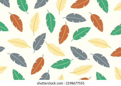 Farbiger, geometrischer abstrakter Hintergrund. Blattformen-Zusammensetzung. Vektorgrafiken.